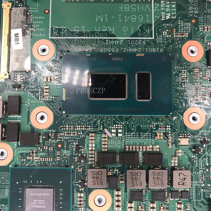 Бесплатная доставка для Inspiron 15 7570 Материнская плата ноутбука CN-0MJCYX 0MJCYX 16841-1 м с SR3LC