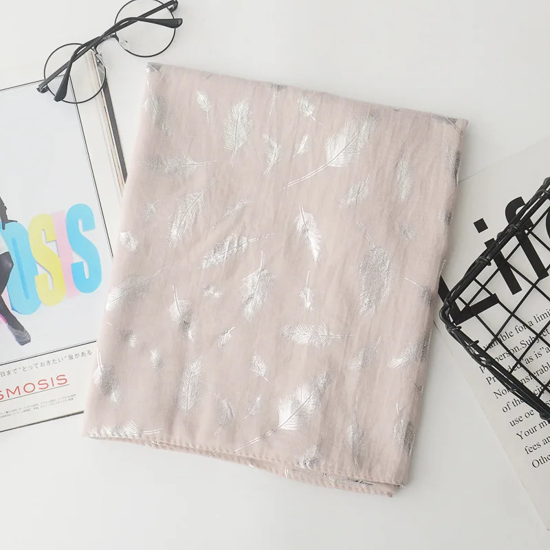 Импортные товары фантастические перья хит продаж серебряный шарф японский