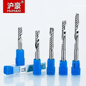 Huhao 1 шт. 6 мм один Флейта спираль резак 3A Высочайшее качество ЧПУ фрезы для дерева Акриловые ПВХ МДФ фрезы твердосплавные Измельчители