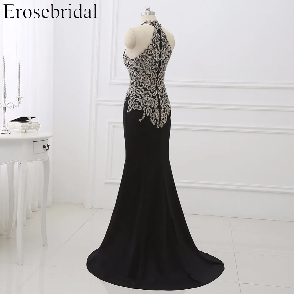 Женское вечернее платье Русалка Erosebridal черные вечерние платья размера плюс с