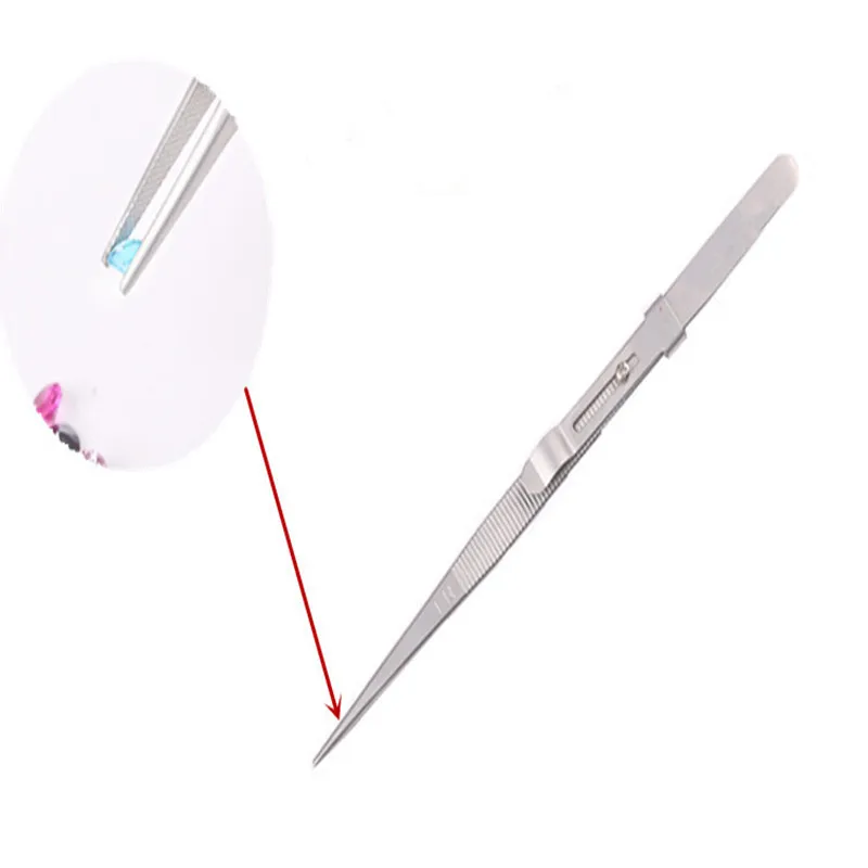 2 шт. Алмазный драгоценный камень жемчужный Пинцет для бисера золото серебро