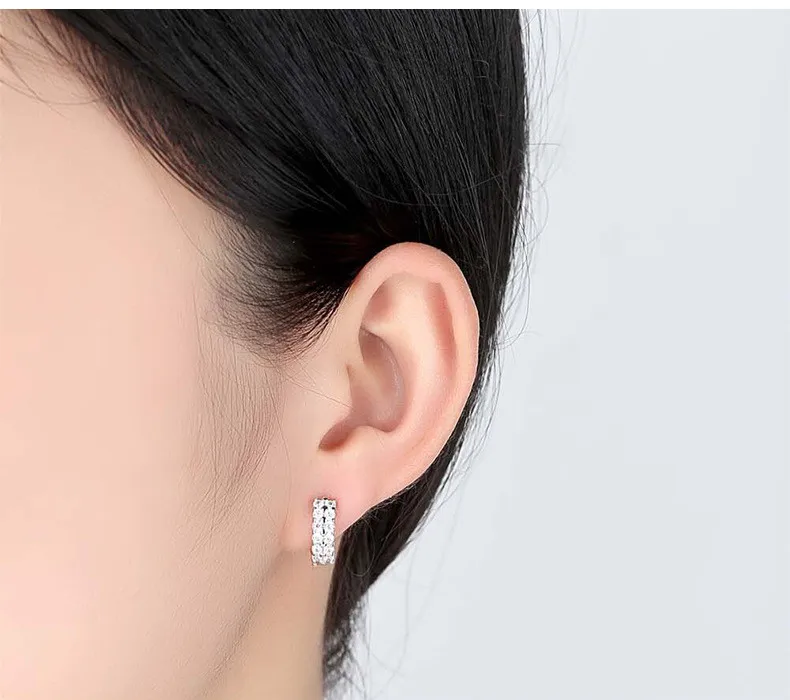 Простые серьги гвоздики с кристаллами для женщин свадебная бижутерия свадебные