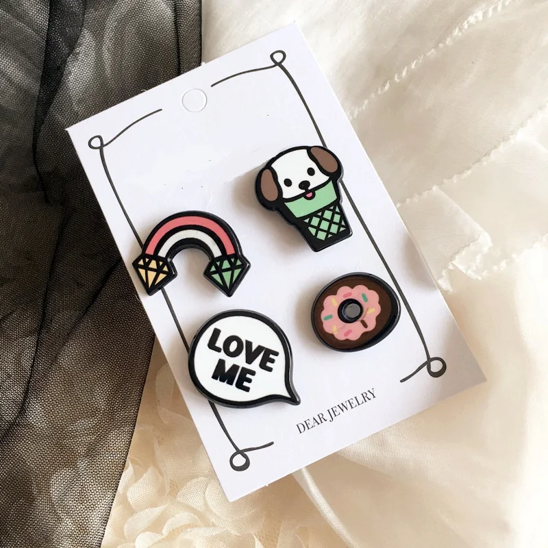 3 шт. 1 комплект металлическая брошь в стиле Харадзюку|pins for clothes|metal pindecorative pins |