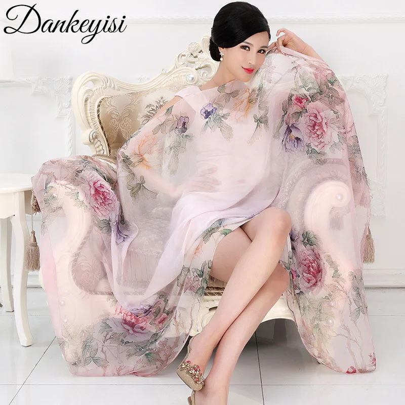 Женский шелковый шарф DANKEYISI роскошный Бандана с принтом 2019|printed hijab|designer hijabfashion hijab