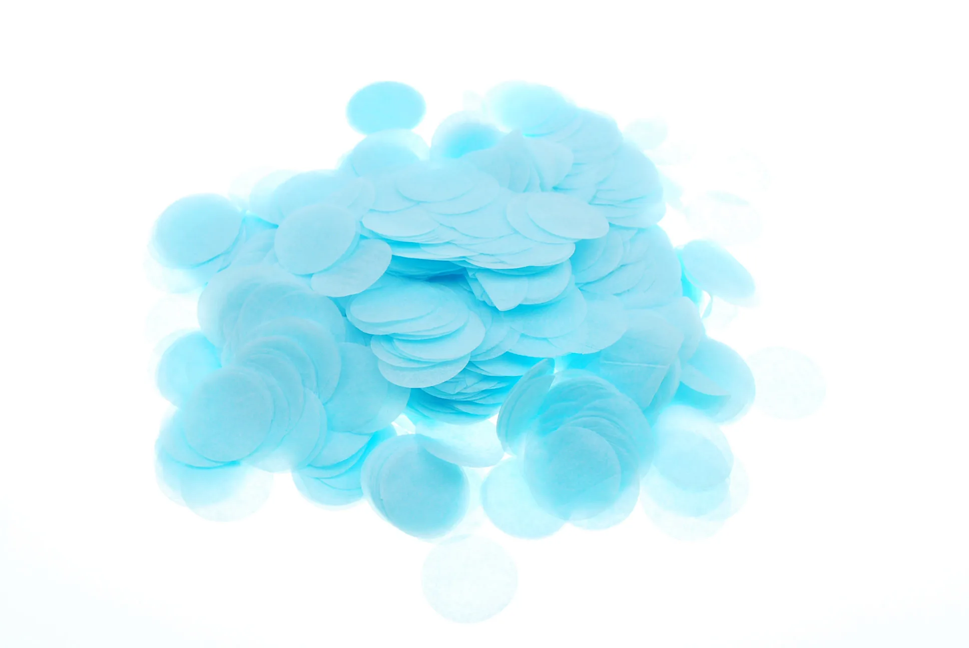 Light blue Биоразлагаемые бумажные конфетти 2,5 см для праздника, юбилея, дня рождения, выпускного, свадьбы, свадебных и детских вечеринок, круги 30 г - Цвет: Light blue
