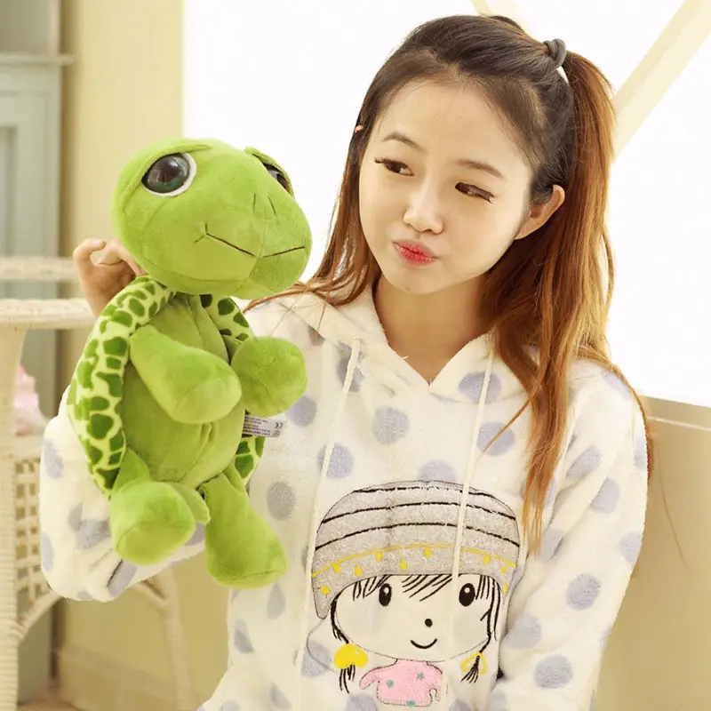 20cm Super Green Big Eyes Stuffed Tortoise Turtle Animal Plush Baby Toy Gift | Игрушки и хобби