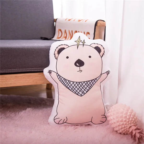 Scarf Bear 1 шт., милый плюшевый мишка, фламинго, единорог, Лев, кошка, Зебра, плюшевая игрушка, мягкая подушка, игрушка для детей, подарки для малышей, Декор - Цвет: Scarf Bear