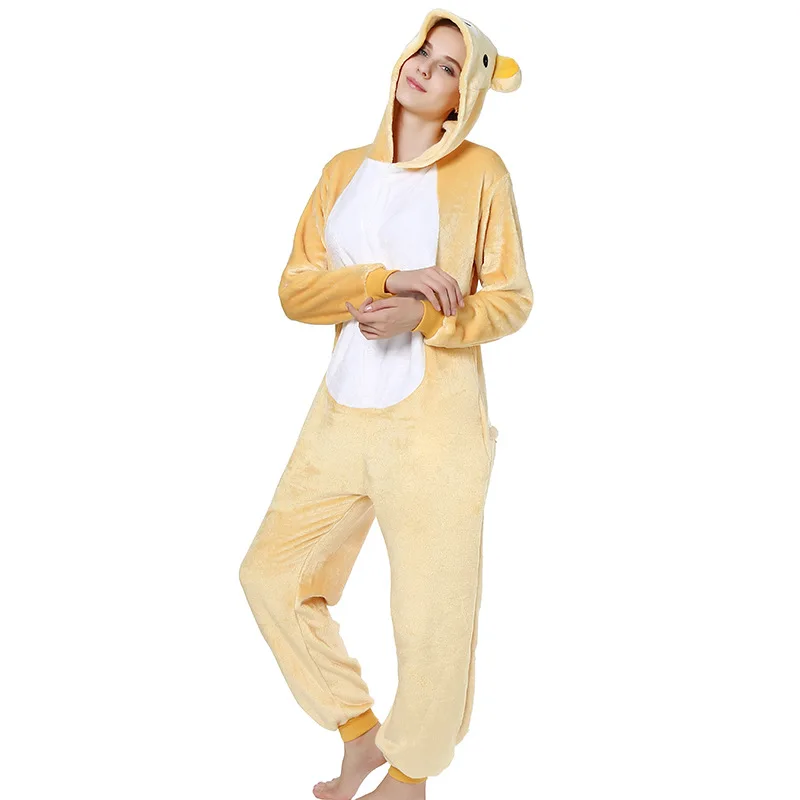 Rilakkuma Медведь пижамы кигуруми животных Косплей Костюм Хэллоуин семья