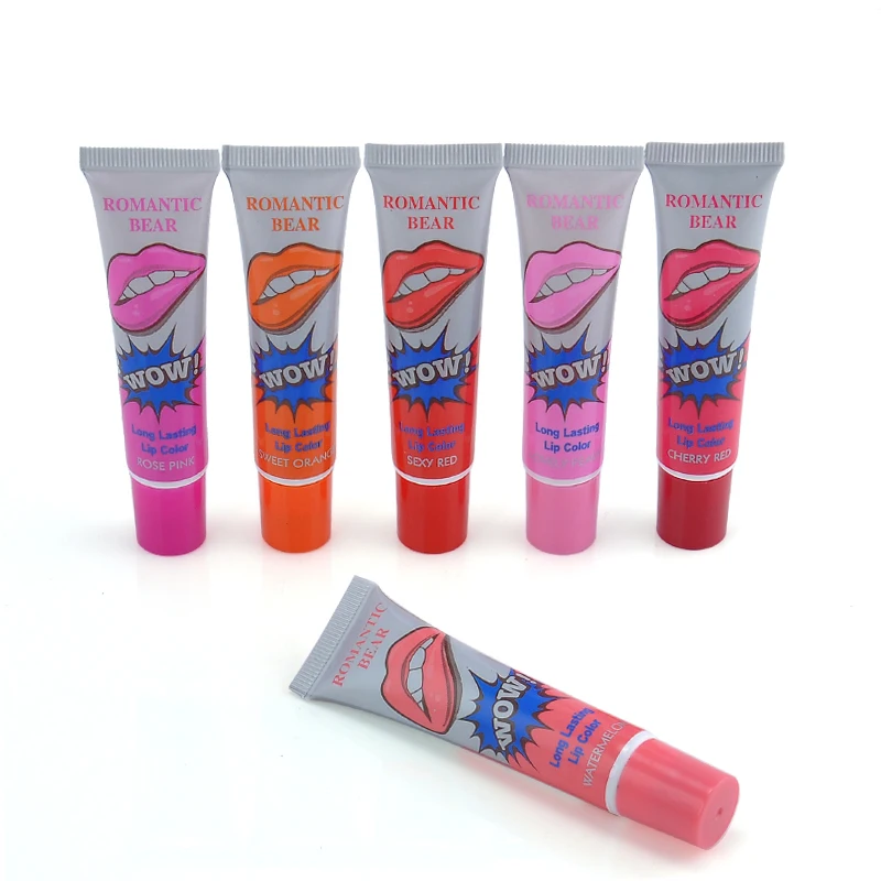 2016 новинка 6 цветов Блеск для губ татуировка волшебный цвет отшелушивающая маска