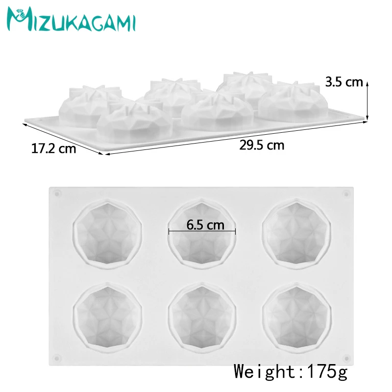 Diamond Cake Styling Chocolate Pudding Silicone Mold Fondant Decorating Tools DIY Kitchen Baking DJ-01647 | Дом и сад