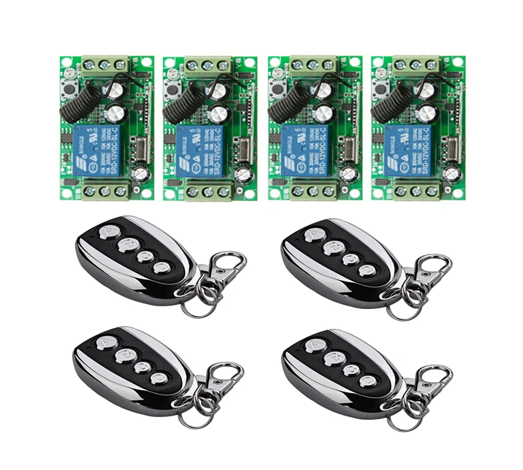 DC12V 7A 1CH Беспроводная система дистанционного управления освещением RF 55*32*16 мм 4* Приемник и передатчик включены.