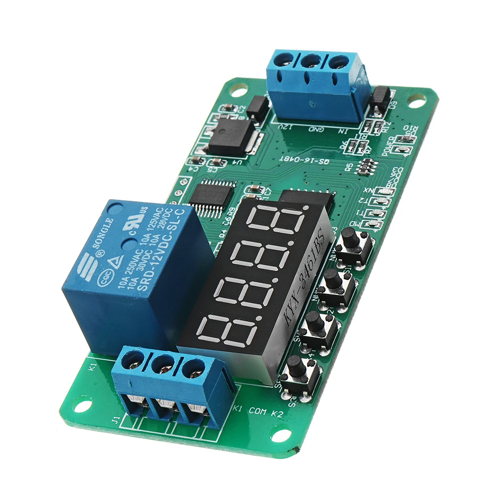 DC 12V CE030 Многофункциональный само замок Реле PLC таймер задержки цикла модуль
