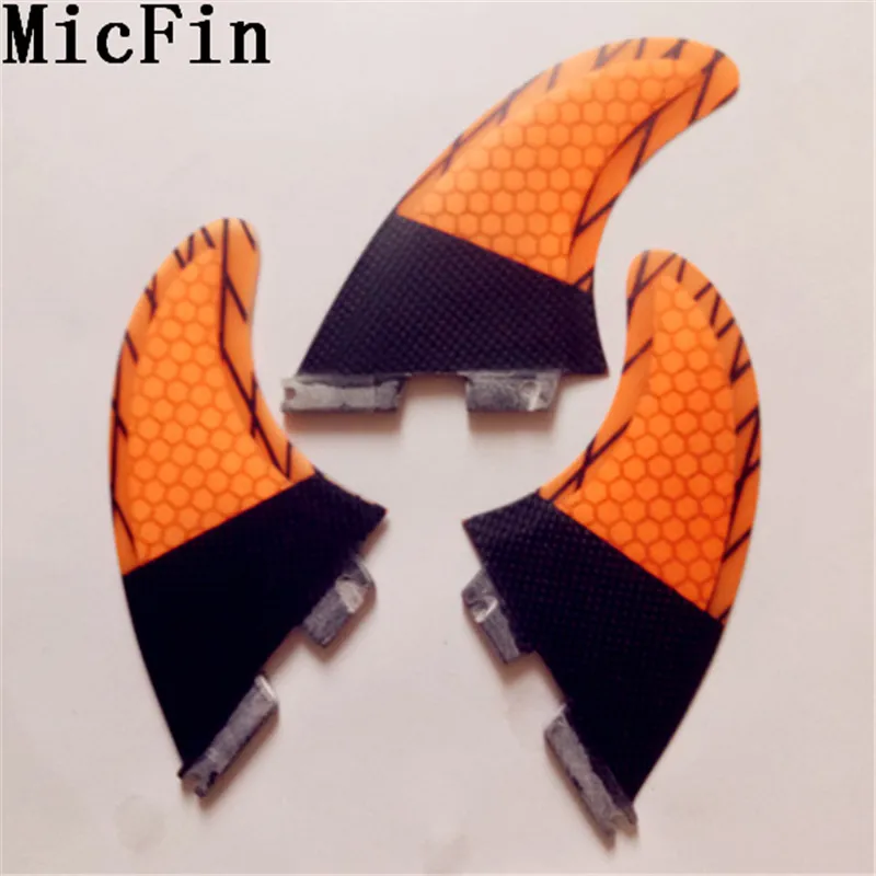Micfin carbon Honeycomb Fcs 2 стеклопластиковые плавники для серфинговой доски серфинга 3