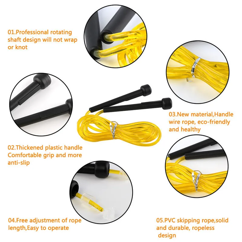 2 7 м скакалки для трос сталь регулируемая быстрая скорость ABS ручка Кроссфит