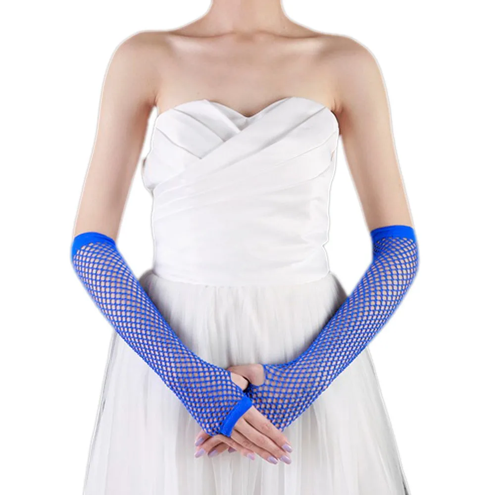 Модные перчатки без пальцев панк готика леди танцевальный костюм в стиле диско