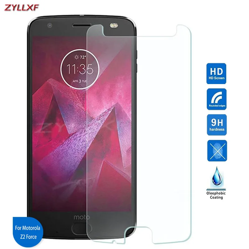 Для Motorola Moto Z2 Force защитная пленка из закаленного стекла 9H 2.5D Взрывозащищенная на
