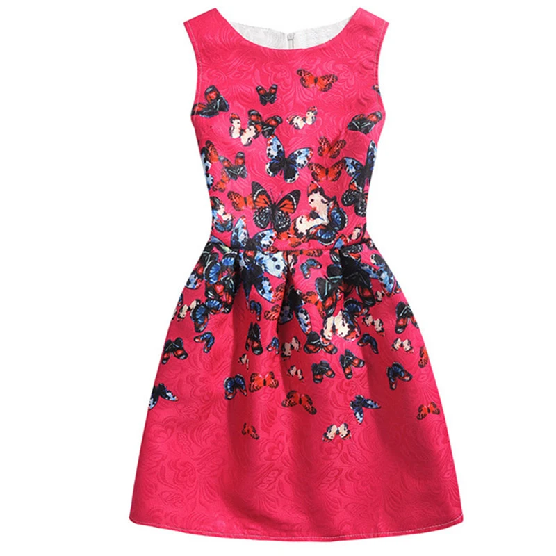 Праздничное платье для девочек летнее официальное принцессы с мультяшным