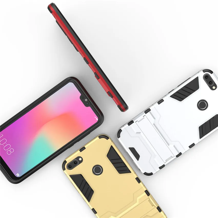 Противоударный чехол-Броня чехол для huawei P20 P10 Lite рro Y5 Y7 Y8 Y9 2017 2018 Коврики 10