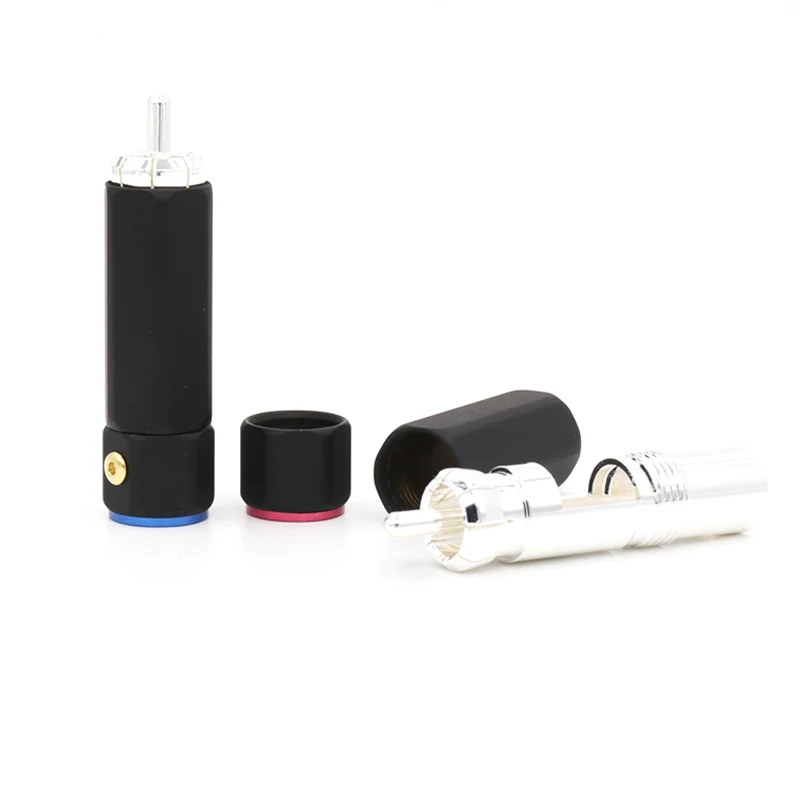 4 шт. удлинители для кабеля Rca с серебряным покрытием|copper colour|plug goldplug l |