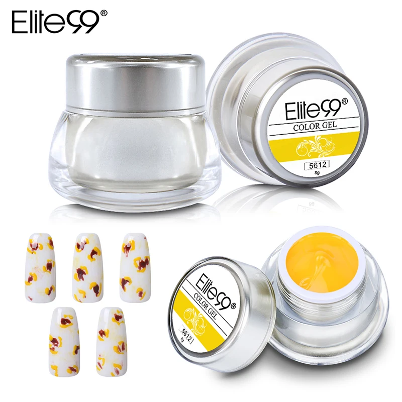Гель-лак Elite99 8 г акриловый 3d-лак для рисования ногтей Цветной узоры дизайн гель |