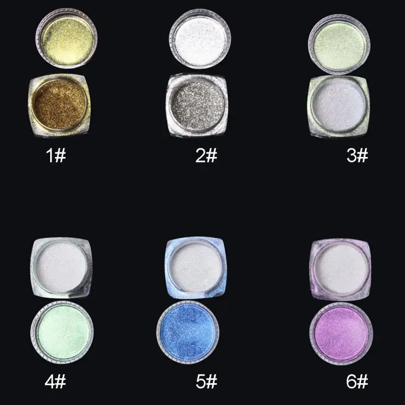 Горячая блестящие дизайн ногтей порошок Bling Colorfol пигмент лак для украшения