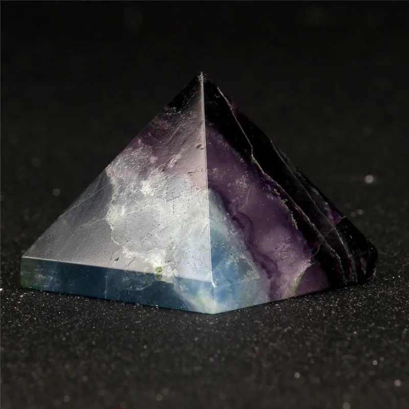 40*30 мм Натуральная пирамида из аметиста чакра камень «reiki» резные фэн-шуй Carfts украшения ТОЧКА исцеления кристалл камень Бесплатный мешочек
