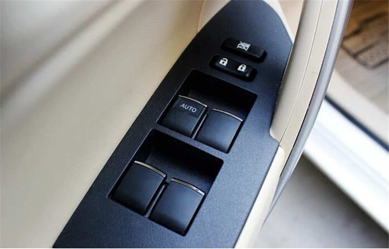 Автомобильный Стайлинг Windows подъемник переключатель Стикеры двери Кнопка