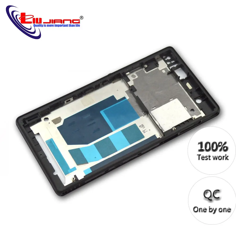 Новая передняя средняя рамка для Sony Z L36H LT36 C6603 C6602 Передняя корпуса в сборе с