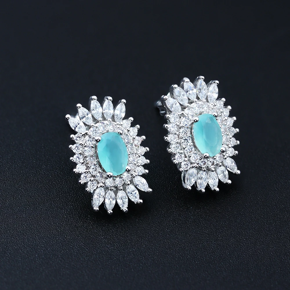 3 пар/лот Разноцветные серьги-гвоздики трендовые серьги с натуральным кристаллом