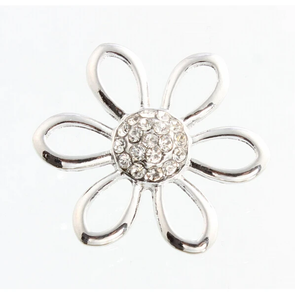 Хрустальная накладная кнопка для браслета и застежка талисман 18 мм пуговица