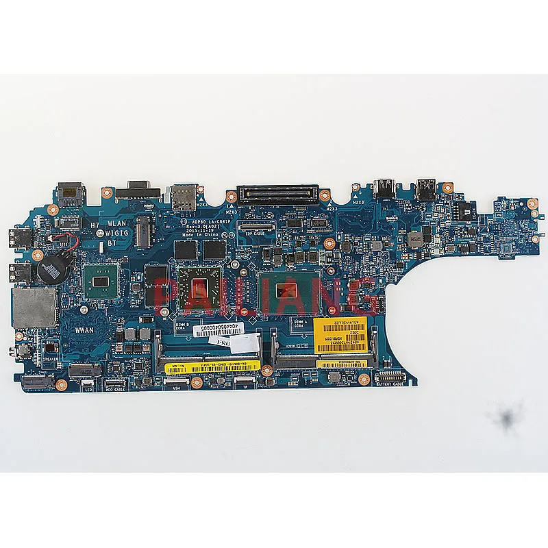 

PAILIANG Laptop motherboard for DELL Precision 15 3510 I7-6820HQ PC Mainboard CN-04N1PT 04N1PT ADP80 LA-C841P full tesed DDR3