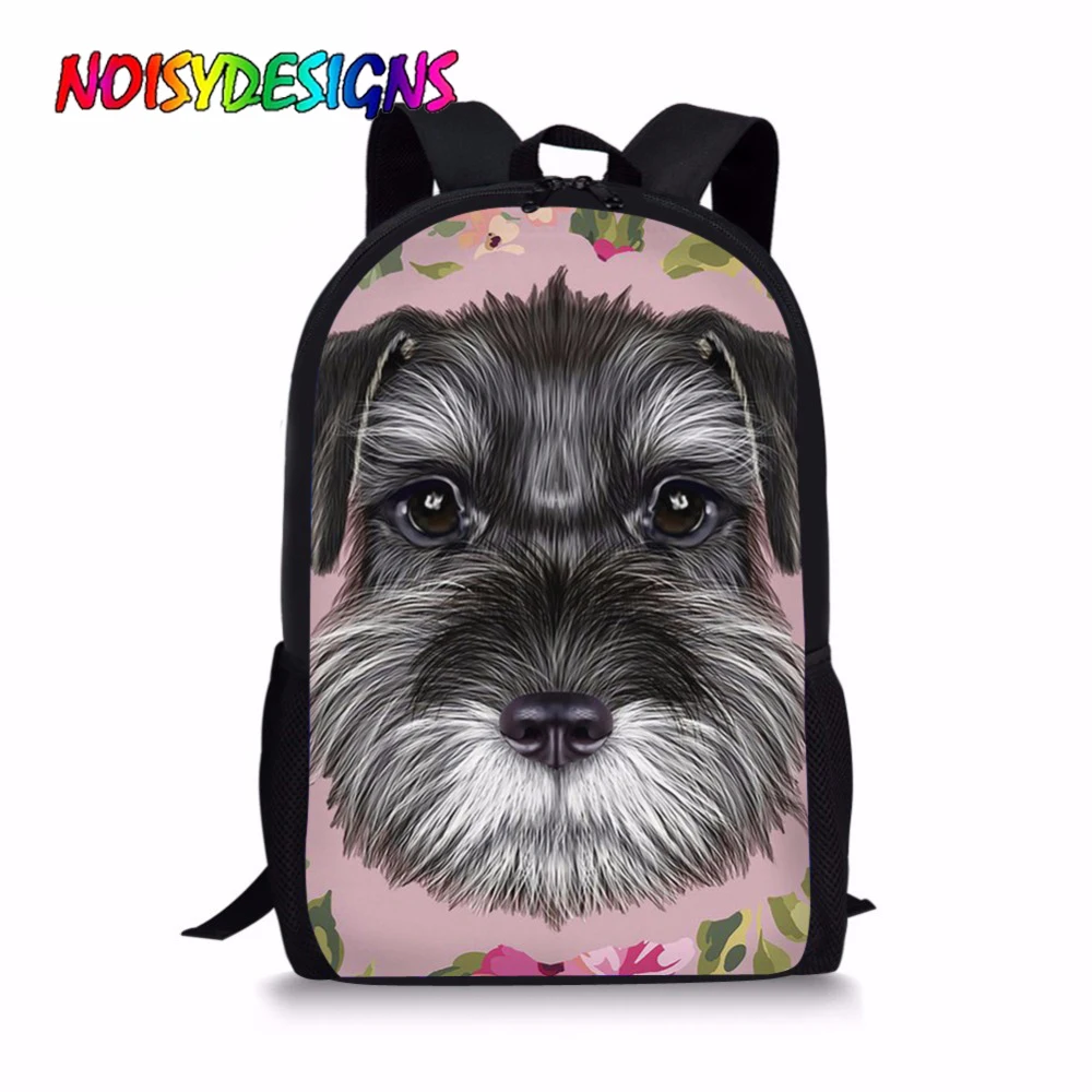 Бесшумные школьные сумки для девочек Schnauzer школьная сумка с цветочным принтом