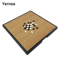 yernea foldable chess magnetic game of go board game chess set pieces full set plastic 3838 2 8cm size entertainment gift