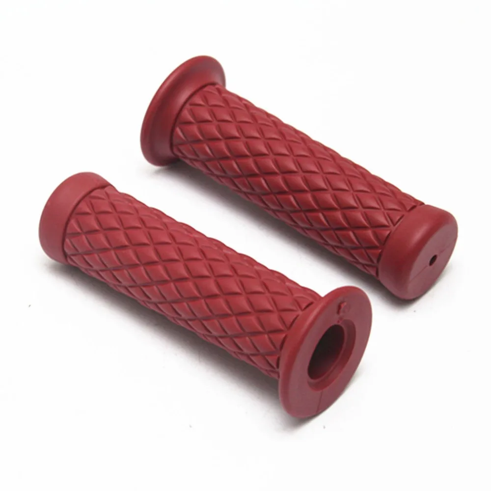 2x Retro Hand Grip Motorcycle Grips 7/8&quot 22mm Handlebar Universal Street bike Dirt Dual Sport Custom|Ручки для мотоциклов| |