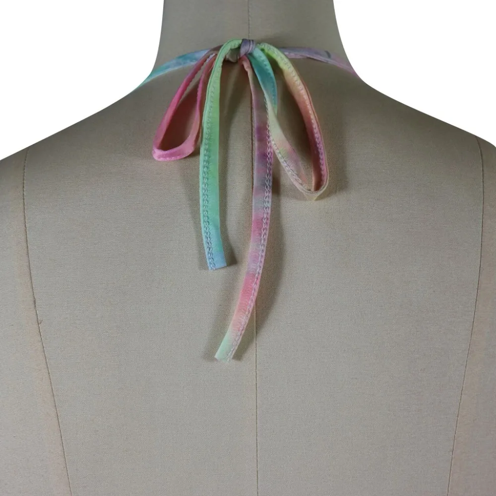 Женское длинное платье с принтом макси перекрестным вырезом без рукавов высокой