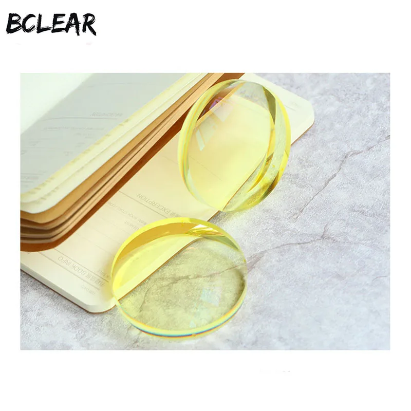 BCLEAR 1,49 поляризованные желтые линзы ночного видения для близорукости, безопасная для вождения, специальные линзы по рецепту, диоптрийные линзы