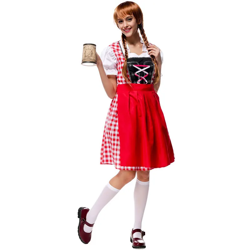 Костюм горничной для Хэллоуина баварского Октоберфеста|dress cosplay|cosplay hatcosplay alice |