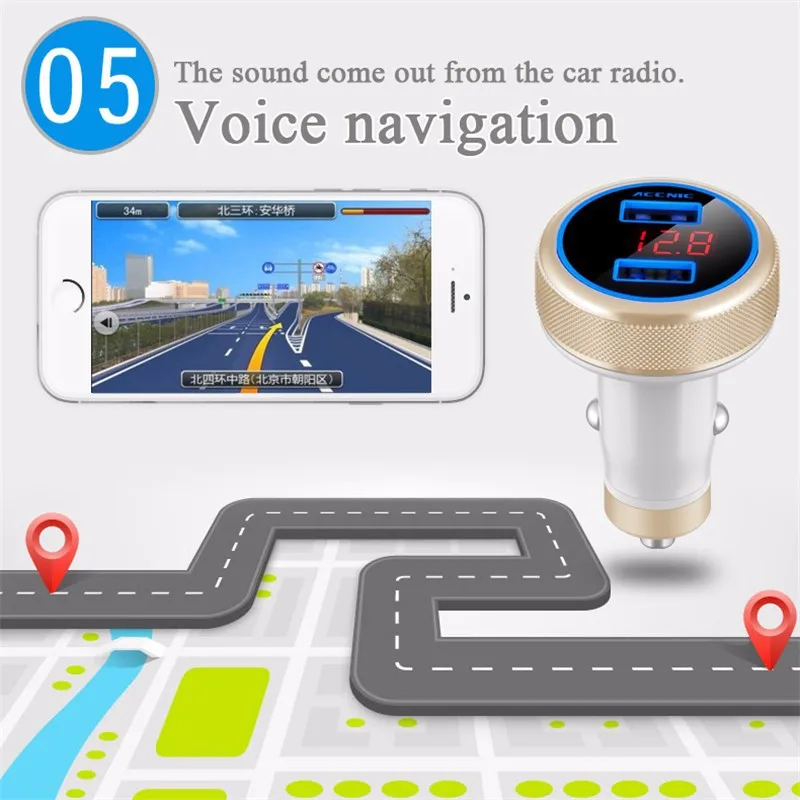 FM модулятор Bluetooth трансмиттер автомобильный комплект свободные руки звонки mp3