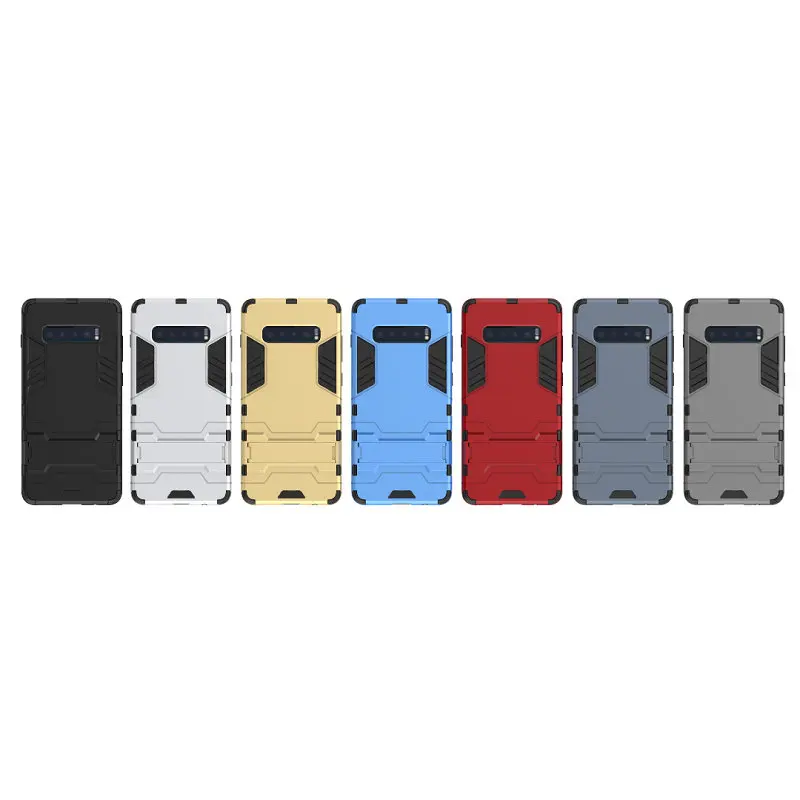 For Samsung Galaxy S10 S10+ S10E 5G Case Shockproof Hybrid Kickstand Rugged Armor PC+ TPU Soft Cover S8 S9 S8+ S9+ Note 9 |