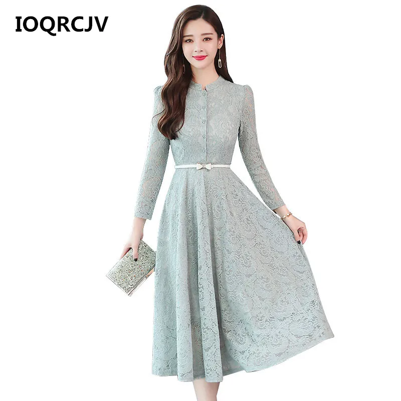 2019 осеннее винтажное платье со шнуровкой платья для женщин Bodycon корейские