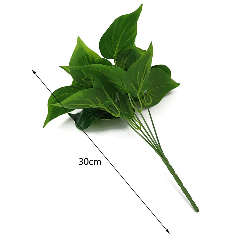 5 веток искусственный сциндапсус Aureus Evergreen Leaf домашний декор имитация