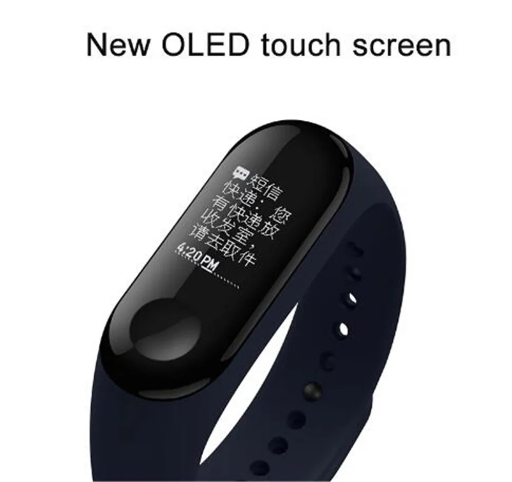 В наличии Xiaomi mi Band 3 band фитнес-трекер монитор сердечного ритма 0 78 ''OLED дисплей