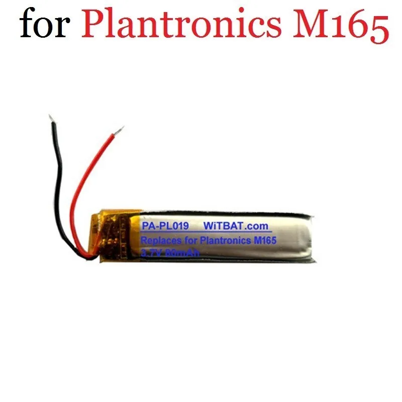 Сменный аккумулятор 3 7 В для телефона Plantronics M165 литий полимерный перезаряжаемый +