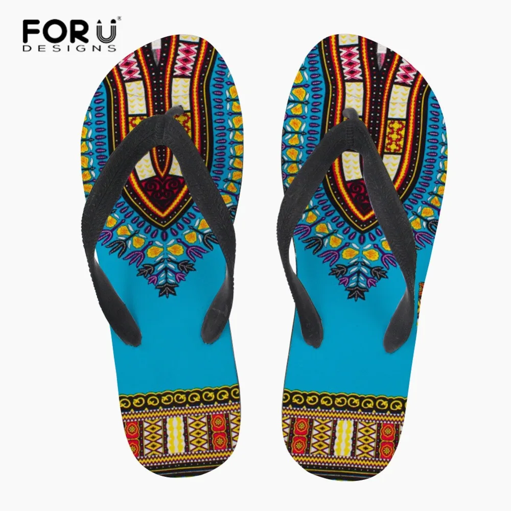 FORUDESIGNS/Дашики Модный дизайн традиционные женские летние пляжные сланцы в