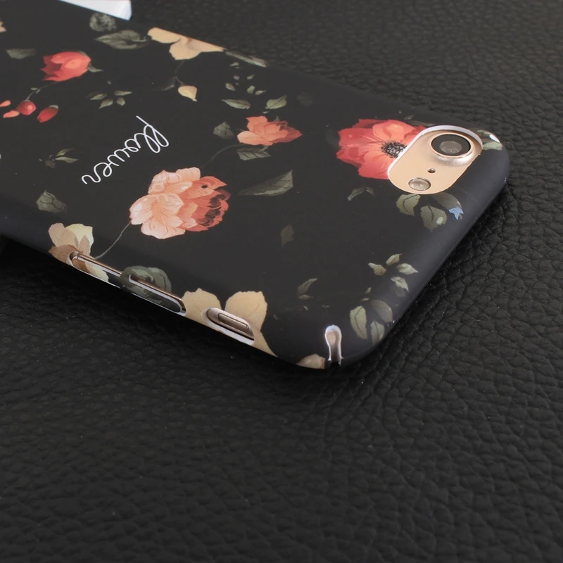 Peony Flower Hard Slim Plastic PC Fundas Cases For Iphone 7 Plus 6 6S Phone Bags Cover Beautiful Floral Coque |