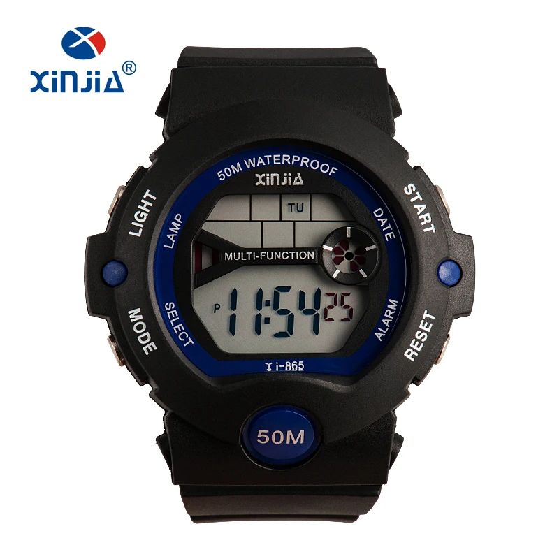 

New Fashion Jelly Digital Watch Super 50M Waterproof Outdoor Sports Shock Resist For Boys Girl's Children's Diver Swimming