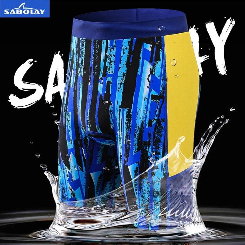 SABOLAY мужские плавки для дайвинга эластичные УФ лучи солнцезащитный Топ серфинга