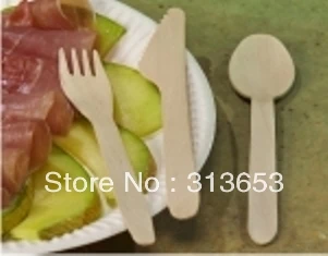 

new arrival Disposable wedding tableware /party accesseries /Wooden Flatware fork/ ice cream spoon