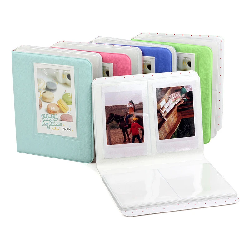 Новинка 64 кармана 3 дюймовый универсальный фотоальбом для Fujifilm Instax Mini 8 7s 70 25 90