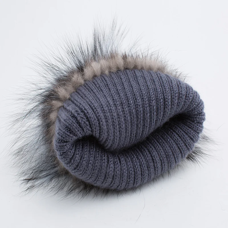 

2020 new JKP fashion mink hat female winter warm mink silver fox fur hat big ball of fur hat female fur hat female DHY17-23